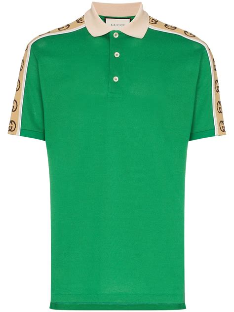 men's gucci polo top|farfetch gucci polo shirts.